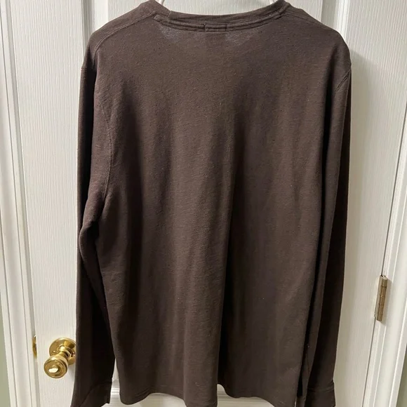 Abercrombie & Fitch Dark Brown Long Sleeve Tee - Picture 3 of 3
